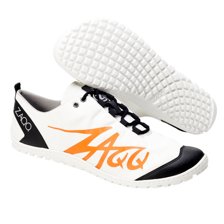 SQIM White Orange - ZAQQ Barfußschuhe