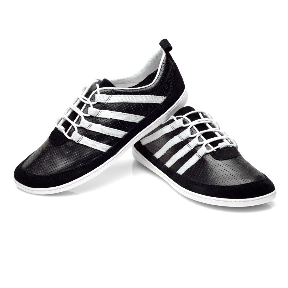 SPARQ Low Black White - ZAQQ Barfußschuhe