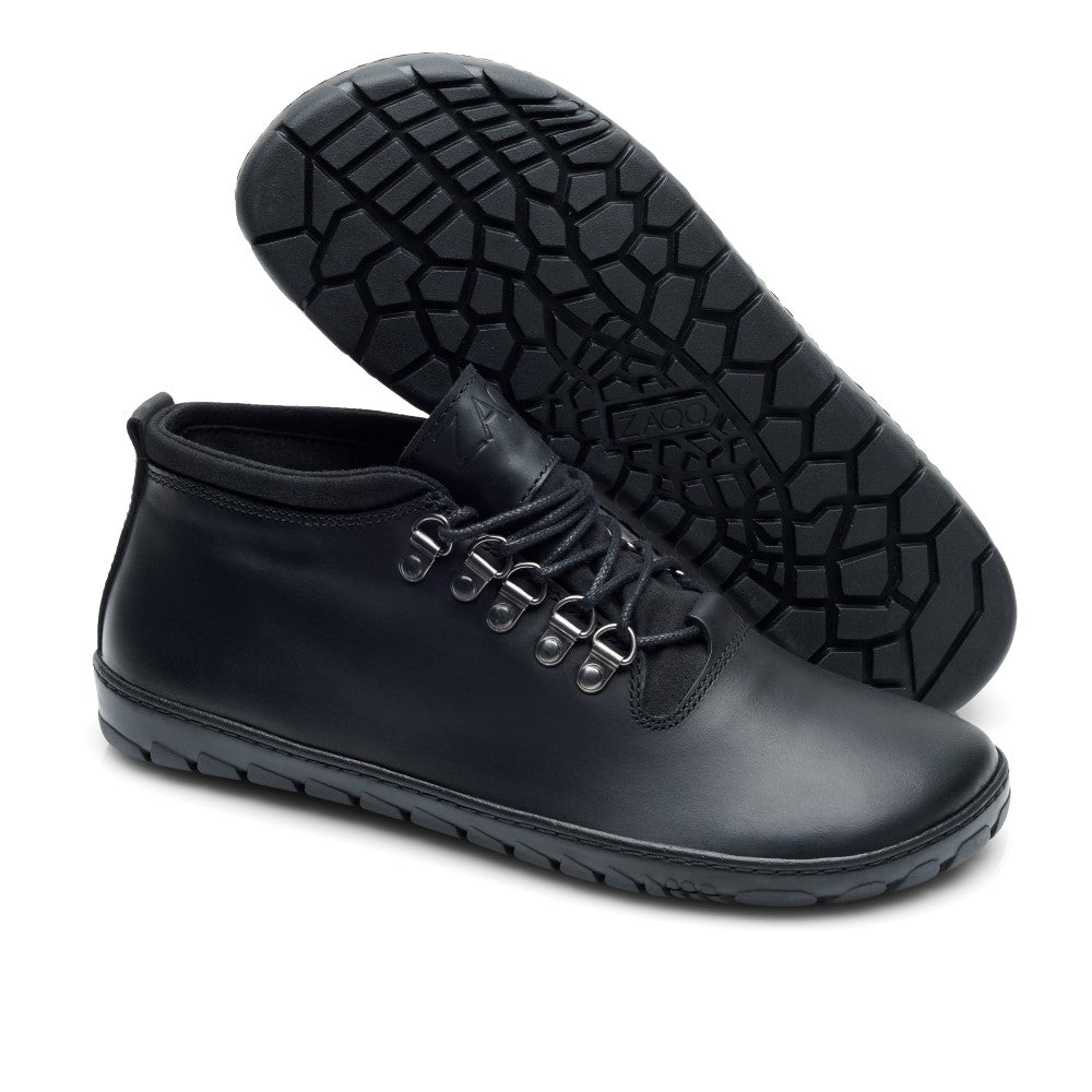 EXPEQ Mid Black Waterproof - ZAQQ Barfußschuhe